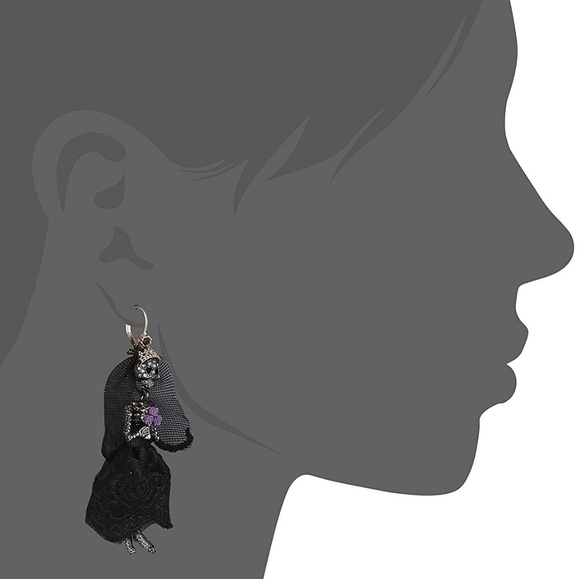 Betsey Johnson Skeleton Girl mismatch earrings - Picture 2 of 2